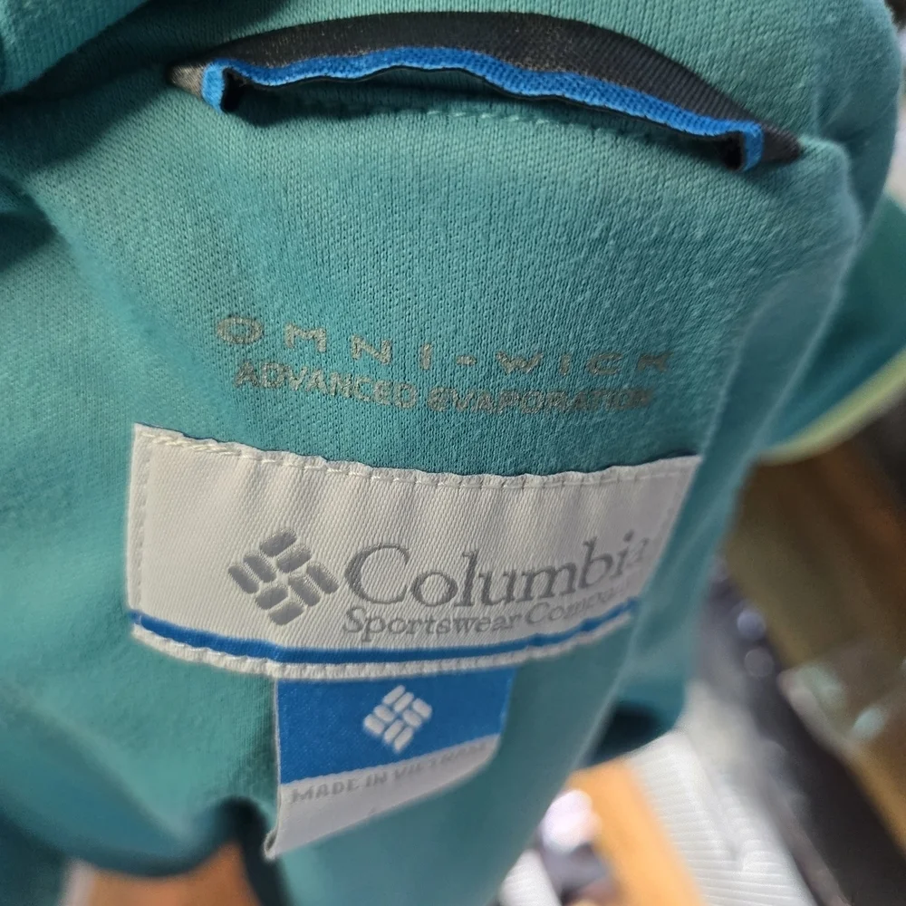 Columbia Kids Teal and Yellow Raincoat